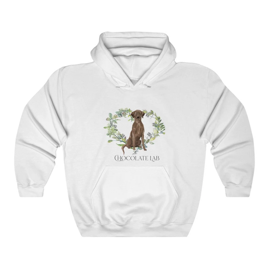 Chocolate Lab Women's Unisex Heavy Blend Hoodie Sweatshirt