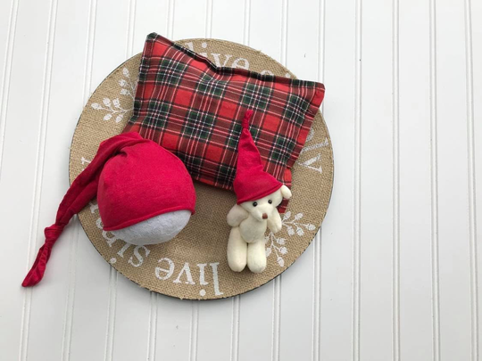 3 Piece Newborn Settiny Teddy Propknotty Hatnewborn Pillownewborn Propphotography Propnewborn Teddyhypoallergenic Pillowpillow Prop