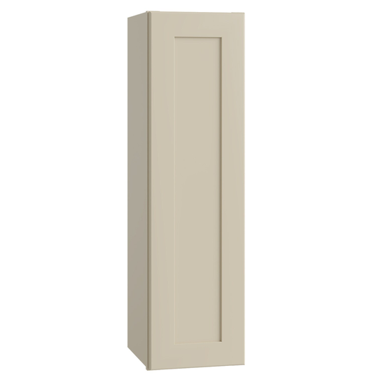 Luxxe Cabinetry Norfolk 15-in W x 42-in H x 12-in D Blended Cream Painted Door Wall Fully Assembled Semi-custom Cabinet (Shaker Door Style)