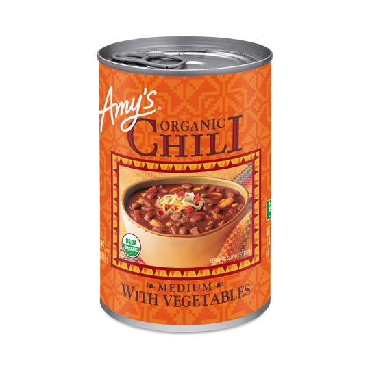 2-Pack Amy's Medium Chili With Vegetables 14.7 fl oz can