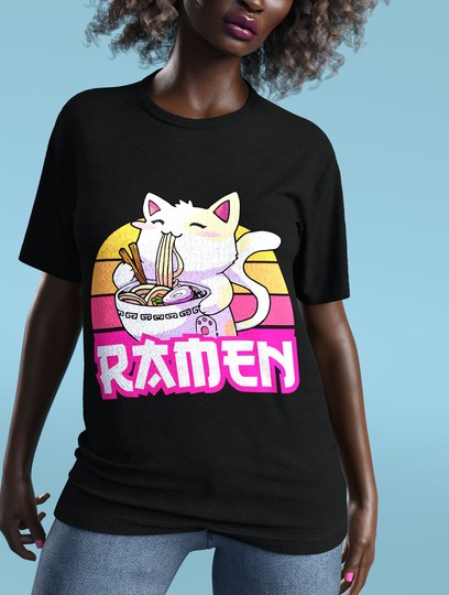 Cat Tee, Funny T-Shirt, Psychedelic Rave T-Shirt, Pastel Goth T-Shirt