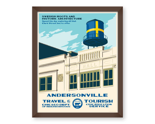 Andersonville | Chicago Neighborhood Wpa-Inspired Poster