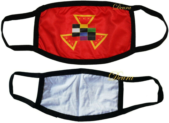 Masonic Royal Arch Ram Php Mason Red Face Dust Mask Freemason Washable Reusable