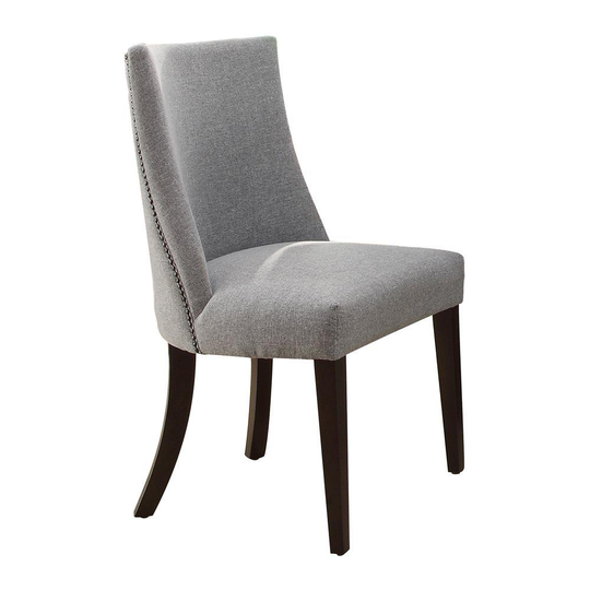 Homelegance Set of 2 Chicago Casual Polyester/Polyester Blend Upholstered Dining Side Chair (Wood Frame) in Brown | 2588S