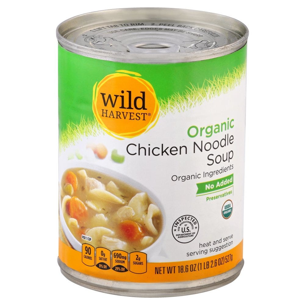 Wild Harvest Chicken Noodle Soup - 18.6 oz