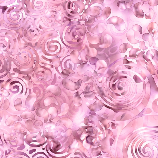 Swirling Texture Ombre Blender in Rose From Effervescence Collection For Qt Fabrics - 100% Cotton Color Fades Light To Dark