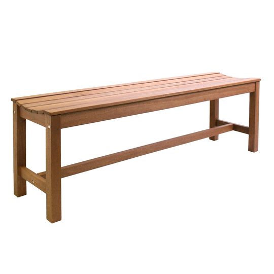 Eucalyptus Galena Outdoor Patio Bench: Brown - Wood by World Market