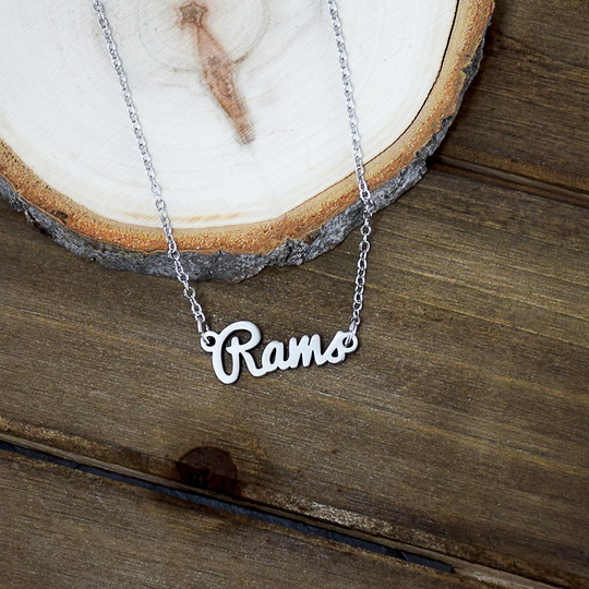 Colorado State University Csu Rams Script Or Word Necklace - Officially Licensed Ncaa
