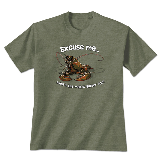 Lobster T-Shirt | Graphic Excuse Me Animal Inspired Tee Seafood Dark Humor Novelty Apparel Unisex T-Shirts