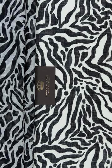 100% Light Cotton Fabric, Zebra Print Cotton Premium Fabric By The Yard, Blend Z00696