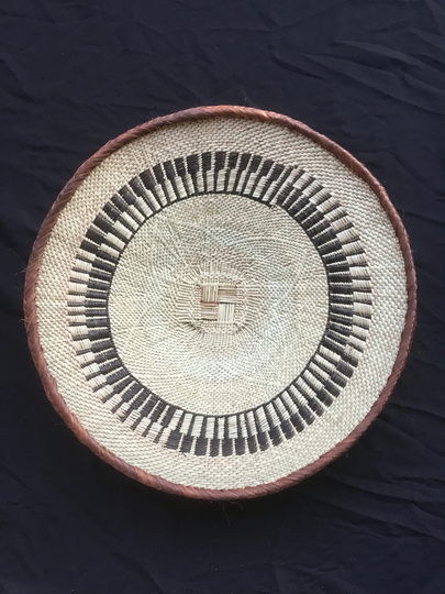 African Binga Or Tonga Zimbabwe Basket 17" Across # 28