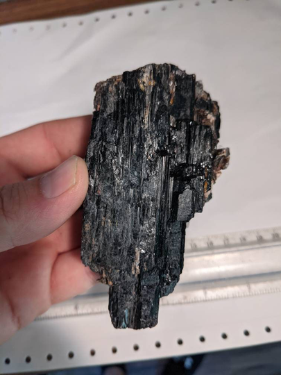 Large Black Tourmaline W Mica Cluster