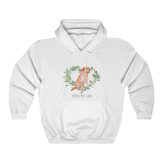 Yellow Lab Women's Unisex Heavy Blend Hoodie Sweatshirt