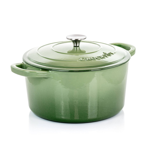 Crock-Pot Crock-Pot Artisan 2 Piece 7 -Quart Enameled Cast Iron Dutch Oven in Pistachio Green | 849113366M