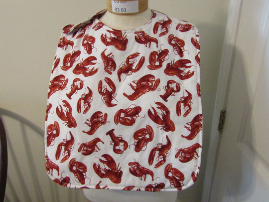Sierra's Attic Adult Lobster Bib Seafood Ocean Crayfish Nautical Gifts Feast Picnic Food Protection