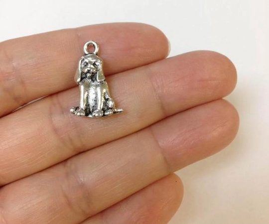 4/10/50 Beagle Charms, Dog Charm, Pet Breed Charm