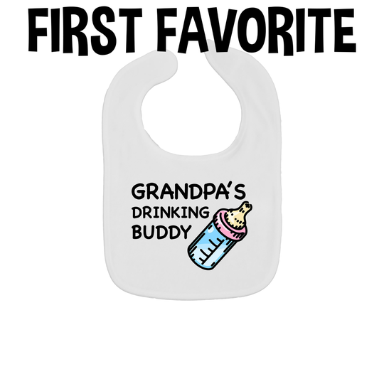 Grandpa's Drinking Buddy Baby Bib