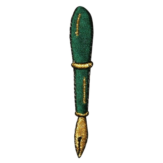 Id 0969 Green Fountain Pen Patch School Writing Embroidered Iron On Applique
