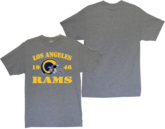 Los Angeles Rams 1946 Men's Gray T-Shirt Sizes (S thru 4XL)