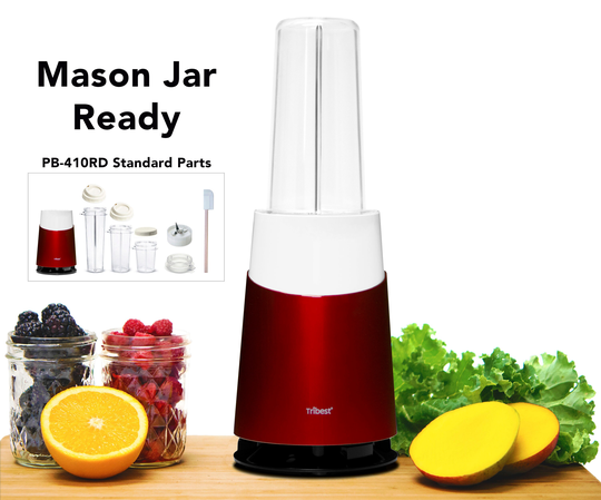 Tribest Personal Blender 2 24-oz Red White and Gray 200-Watt Pulse Control Blender | PB-410RD-A