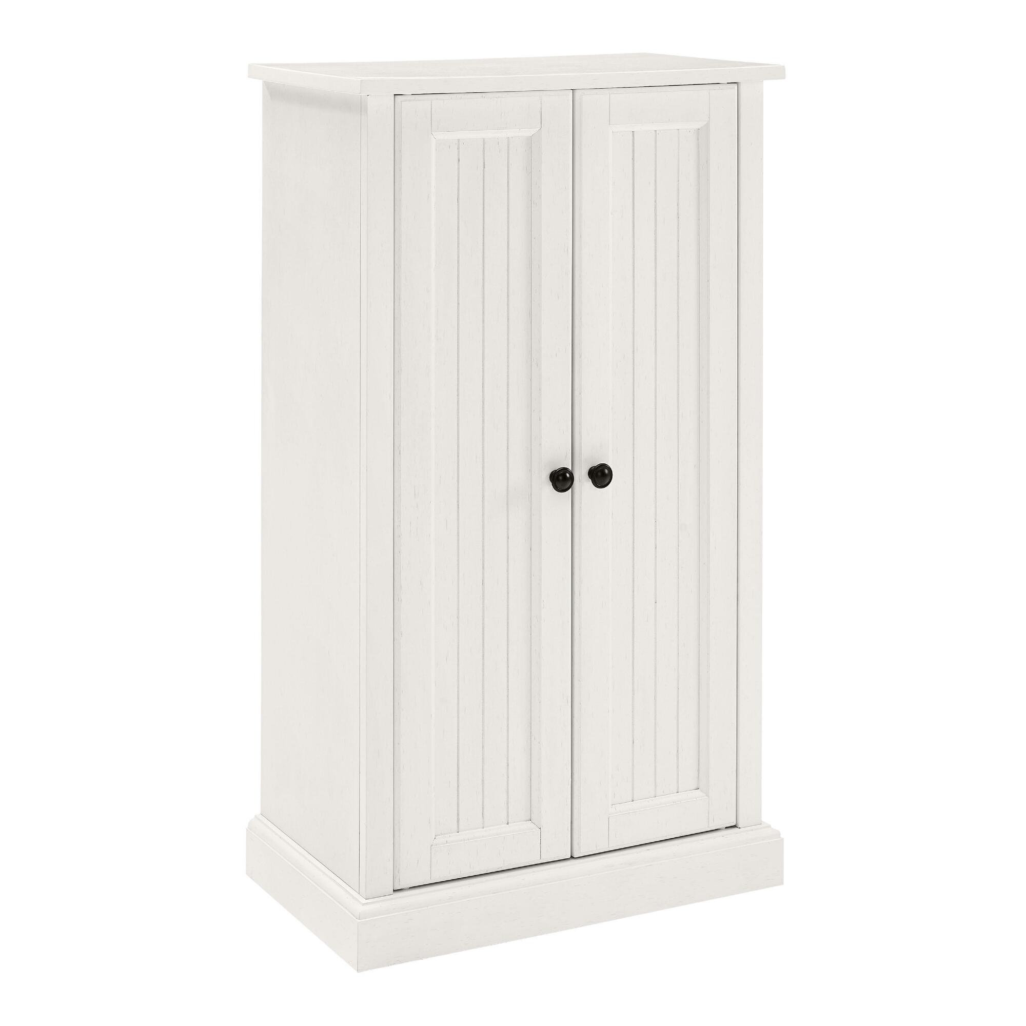 Distressed White Delmar Accent Cabinet - Wood by World Market