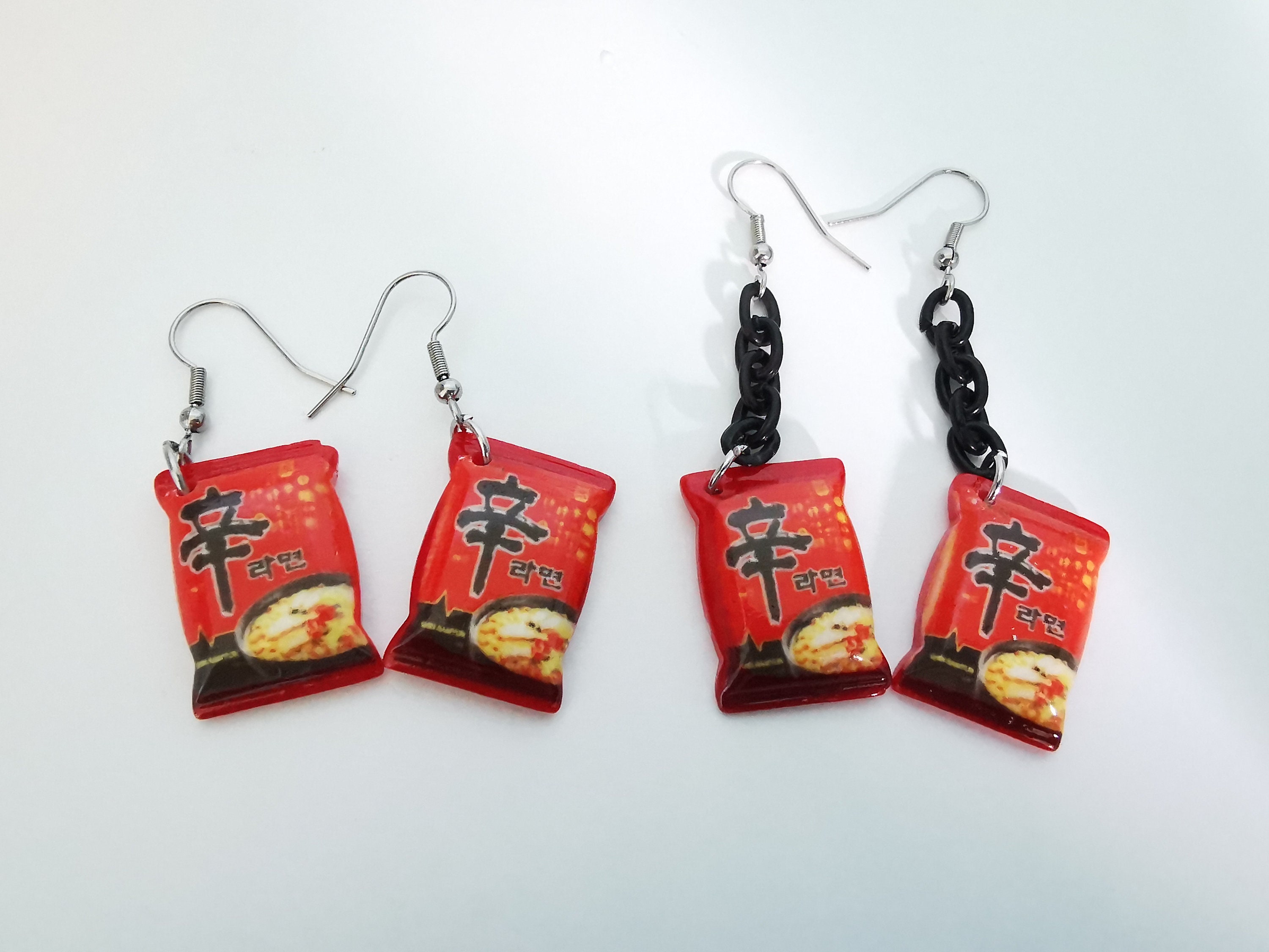 Noodle Earrings | Korean Ramen Necklace Instant