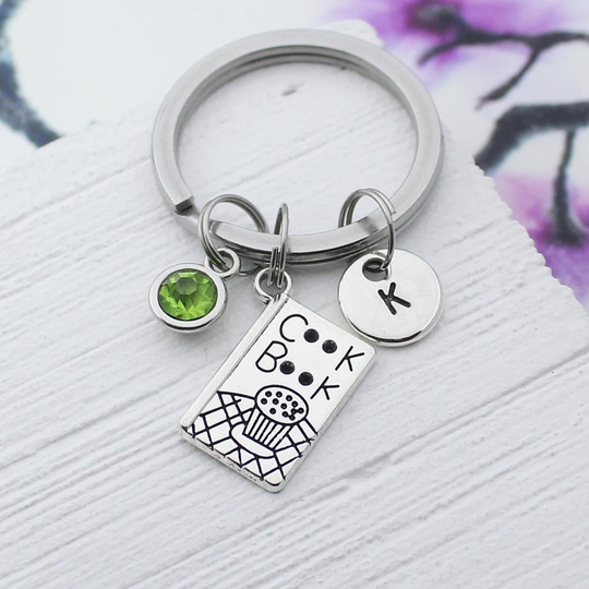 Personalized Baker Fun Charm Keychain, Baking Charms Accessory, Best Gift For Baker, Baker Gifts, Kitchen Mixer Keyring