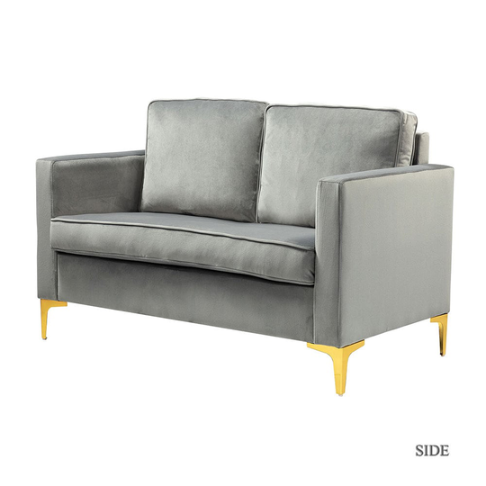 14 Karat Home Casual Grey Polyester/Blend Sleeper in Gray | SFMSY0083-GREY
