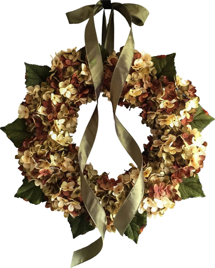 Blended Hydrangea Wreath | Front Door Summer Home Decor Housewarming Gift