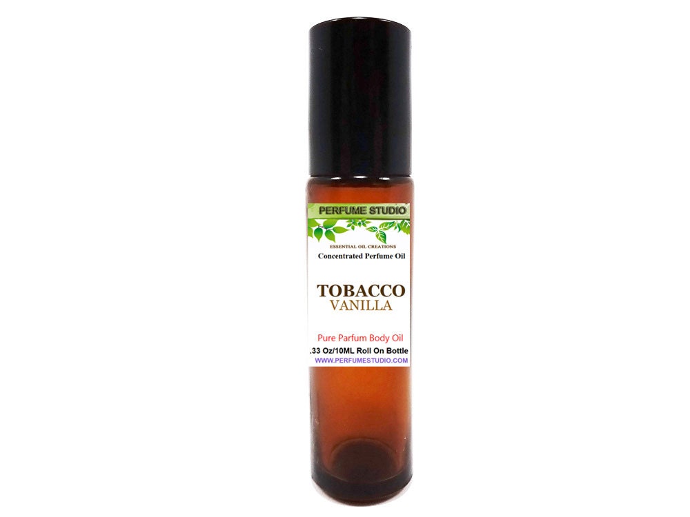 Custom Perfume Oil Blend With Fragrance Notes & Accords Of Tobacco & Vanilla - Amber Glass 10Ml Rollon Bottle Pure, Uncut Parfum
