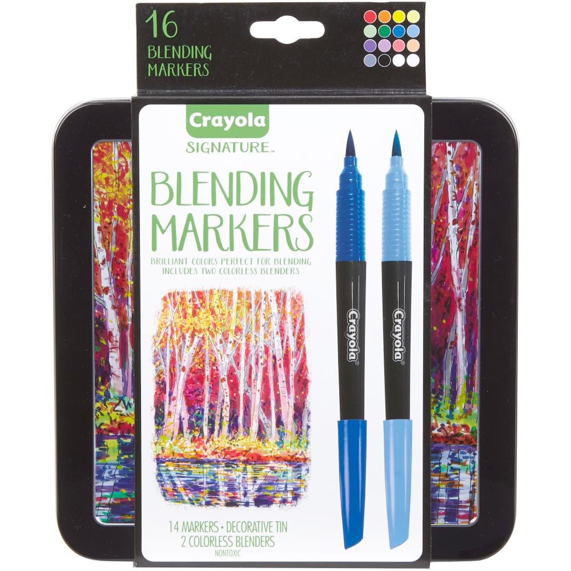 Crayola Signature Blending Markers W/Tin