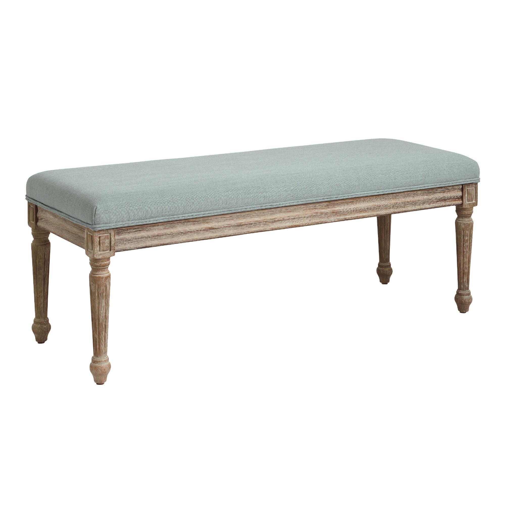Paige Upholstered Dining Bench: Natural by World Market