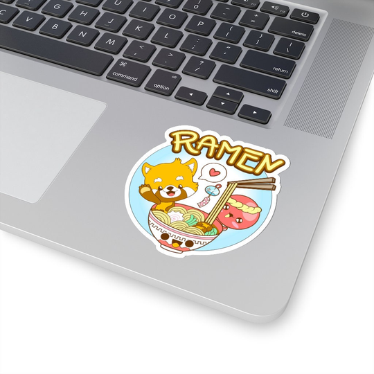 Ramen Sticker | Kawaii Noodles Lover Red Panda Octopus Cute Raman USA Made