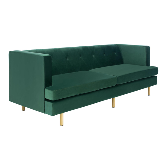 Velvet Tufted Kent Sofa: Blue by World Market