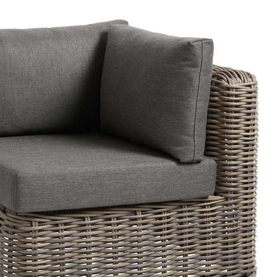 Zahara Corner Chair Replacement Cushions 3 Piece Set: Gray - Polyester by World Market