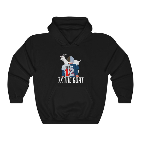 7x The Goat | Tom Brady Unisex Heavy Blend Hooded Sweatshirt