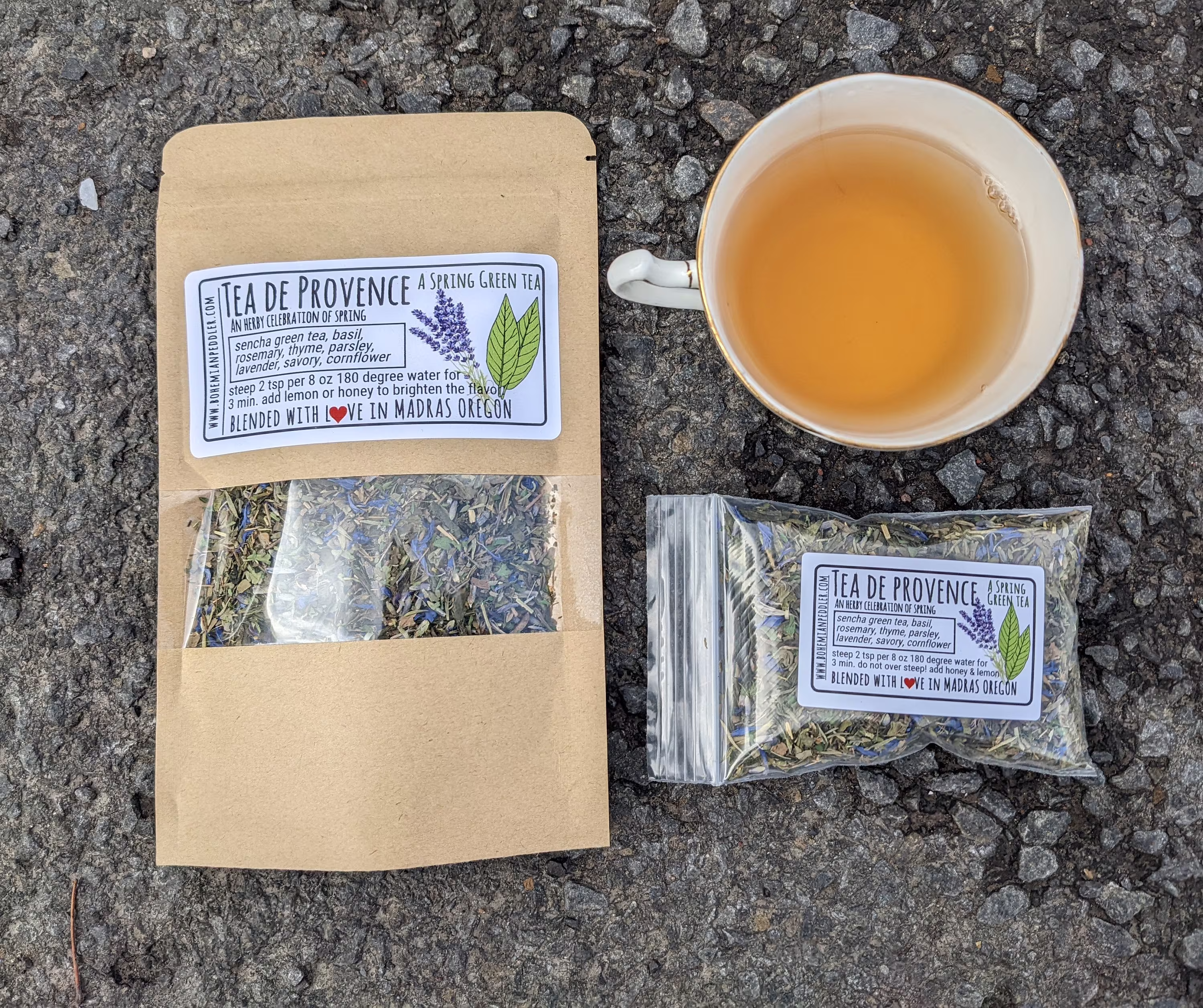 Spring Equinox Celebration Tea | De Provence Herb & Green Blend Seasonal Loose Leaf Tea Ostara