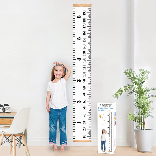 Growth Chart Ruler-Baby Ruler -Wall Decor For Kids-Canvas Removable Height 79" X 7.9"-Unique Ruler-Adorable