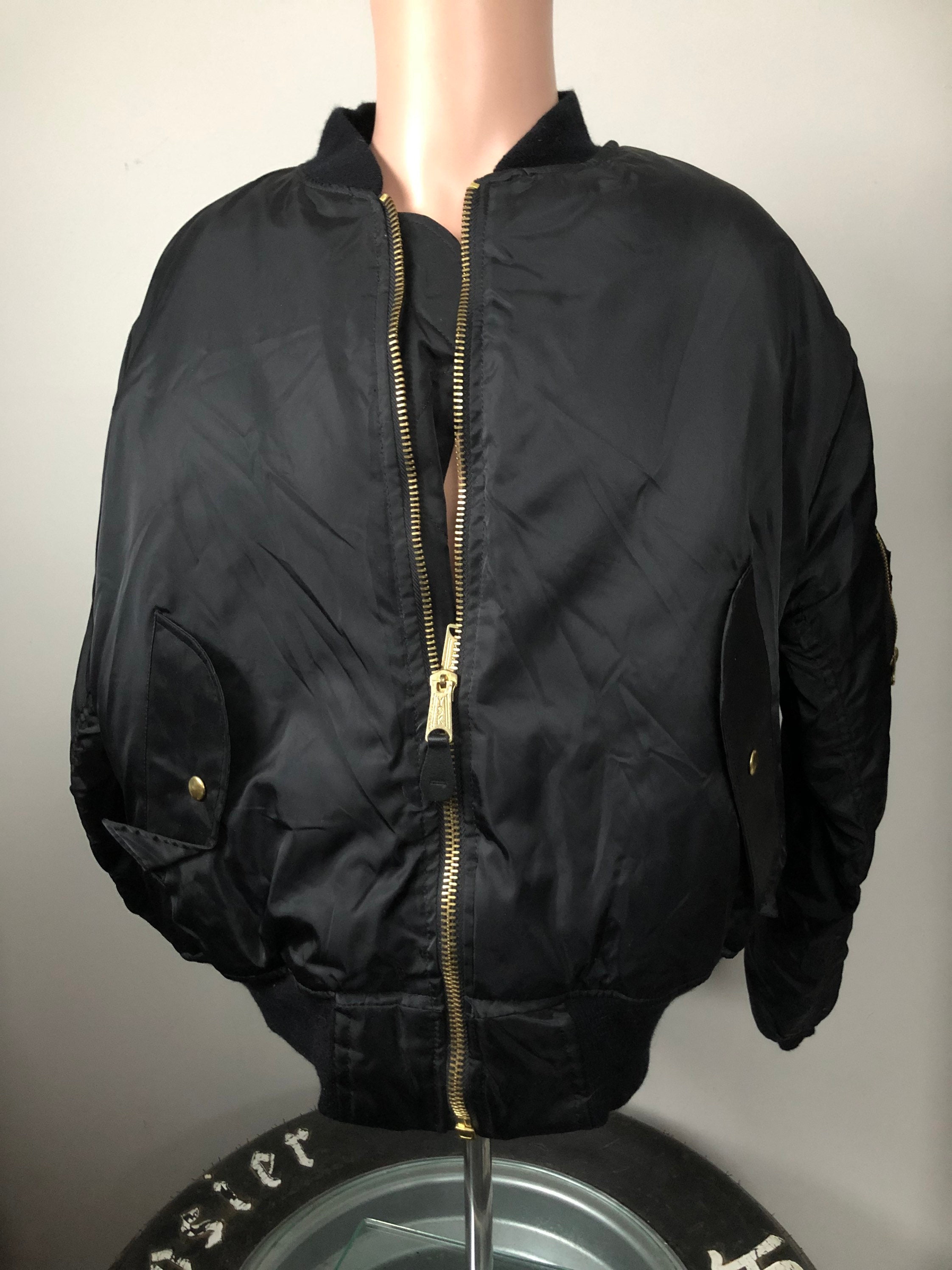 Camel Groove Blender Reversible Bomber Jacket L 90's