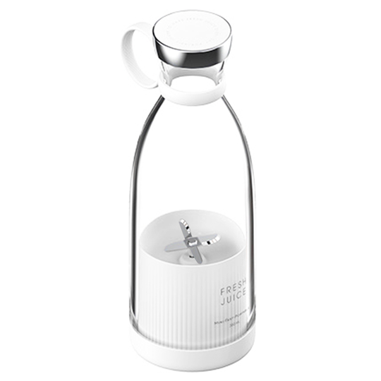 350ml Juicer Cup BPA Free Detachable Plastic Four Blades Portable Blender Kitchen Supplies - white, 1