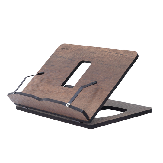 Personalized Adjustable Wooden Book Stand & Cookbook Recipe Holder, Custom Foldable Portable Stand, Accessories Gift Reader