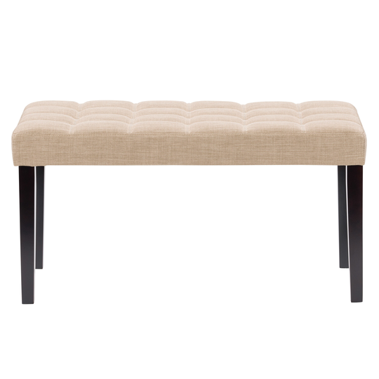 CorLiving California Modern Beige Polyester/Polyester Blend Rectangle Ottoman in Brown | LMY-113-O