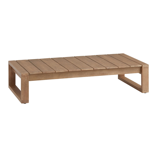 Eucalyptus Segovia Outdoor Patio Coffee Table: Brown - Wood by World Market