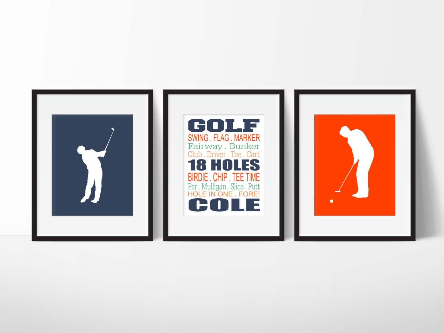 Golf Gifts For Men, Decor, Personalized Print, Kids Sports Room Decor