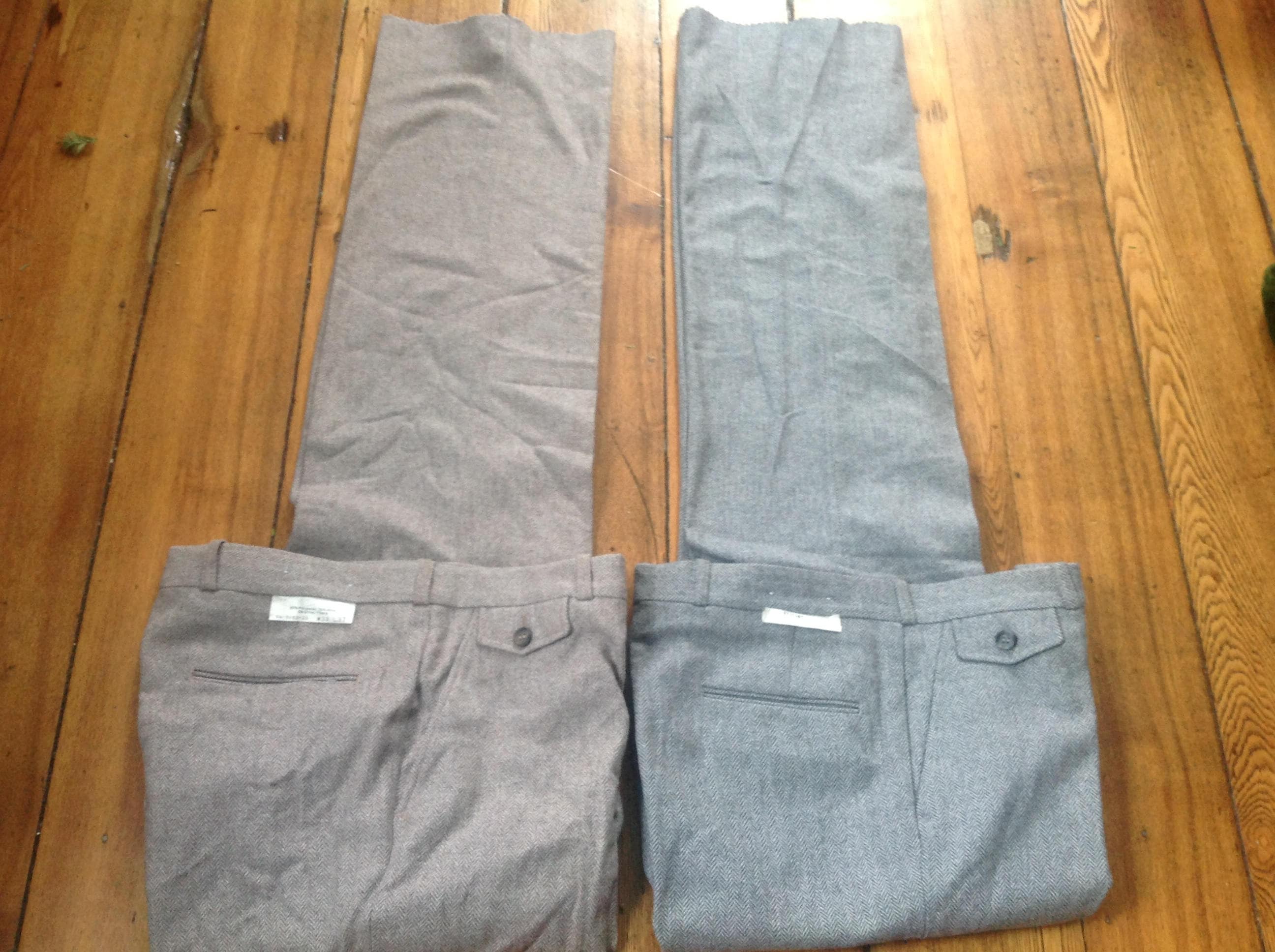 Wright Men's Dress Wool Blend Pants New 1970's Old Deadstock Vintage Unfinished 37 Inseam Pick 1 Shoes T Shirt Boots Slax Jeans Coat Jacket