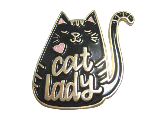 Cat Lady Black Magnet