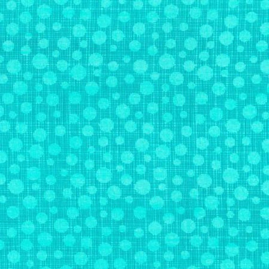 Michael Miller Hash Dot Aqua Blender Fabric