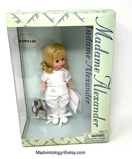 Vintage Madame Alexander An Apple A Day Doctor Nurse Doll in Original Box Limited Edition