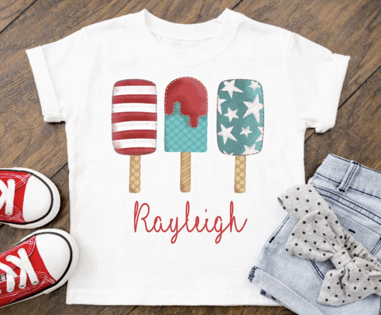 Red, White & Blue Kids Custom Shirt