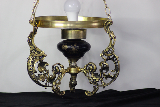 Antique Chandelier, Chandelier Lighting, Vintage Hadmade Gift, Home Decor, 1970's, Brass Casting